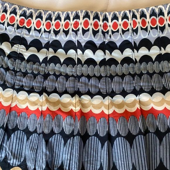 LOFT Pleaded Multicolor knee length Skirt Size 4 - Picture 5 of 10